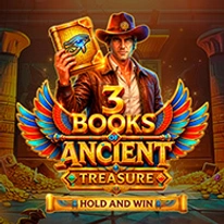 3 Books Of Ancient Treasure Hold and Win