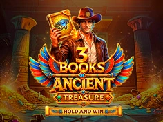 3 Books Of Ancient Treasure Hold and Win