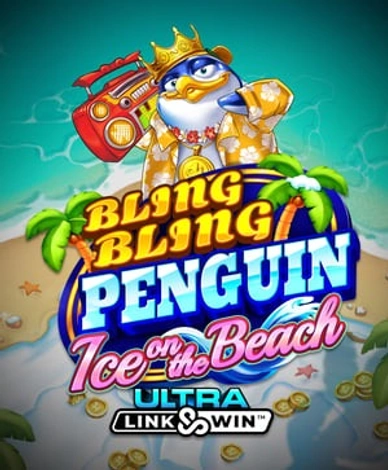 Bling Bling Penguin Ice On The Beach