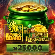 Larry the Leprechaun Burning Board