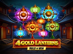 4 Gold Lanterns Hold and Win