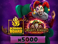 Mighty Symbols Jokers Burning Board