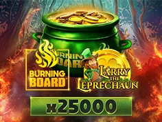 Larry the Leprechaun Burning Board