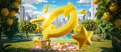 Promotional banner from Lemon Casino